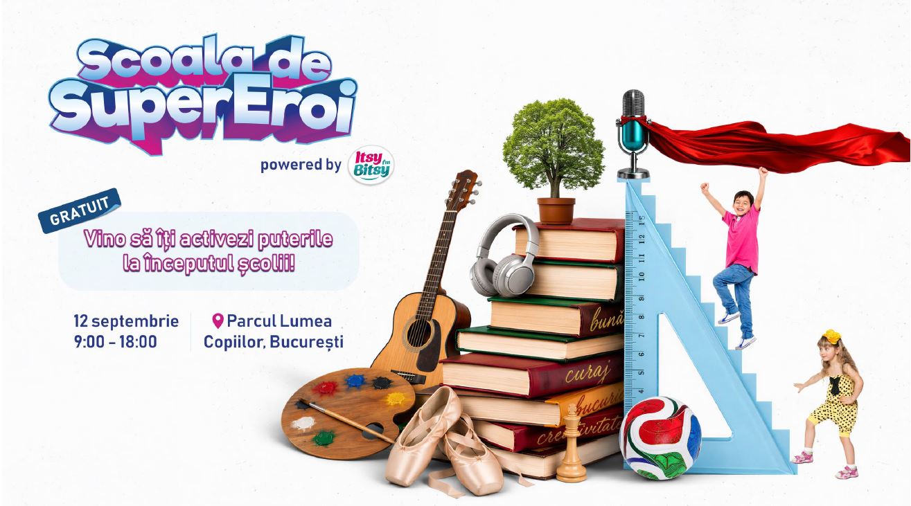 Astoria, partener Itsy Bitsy - Școala de SuperEroi, 12 septembrie, Parcul Lumea Copiilor