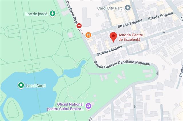 Hartă: Astoria, Strada Lânăriei 136, lângă Parcul Carol